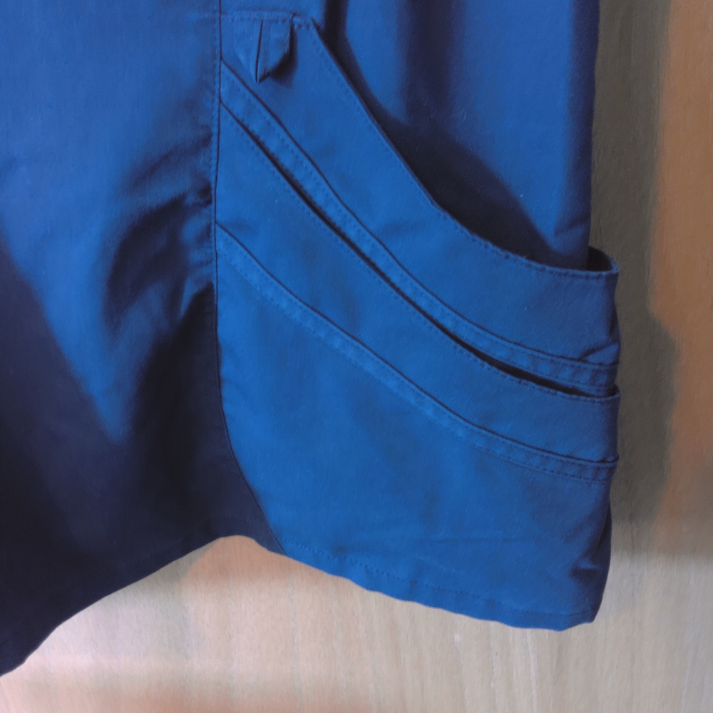 Urbane Navy Blue Scrub Top - Picture 3 of 5